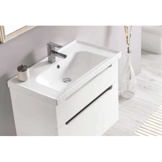 Επικαθήμενος Νιπτήρας Πορσελάνης 90x45cm Cerastyle Frame  031300-u Λευκό